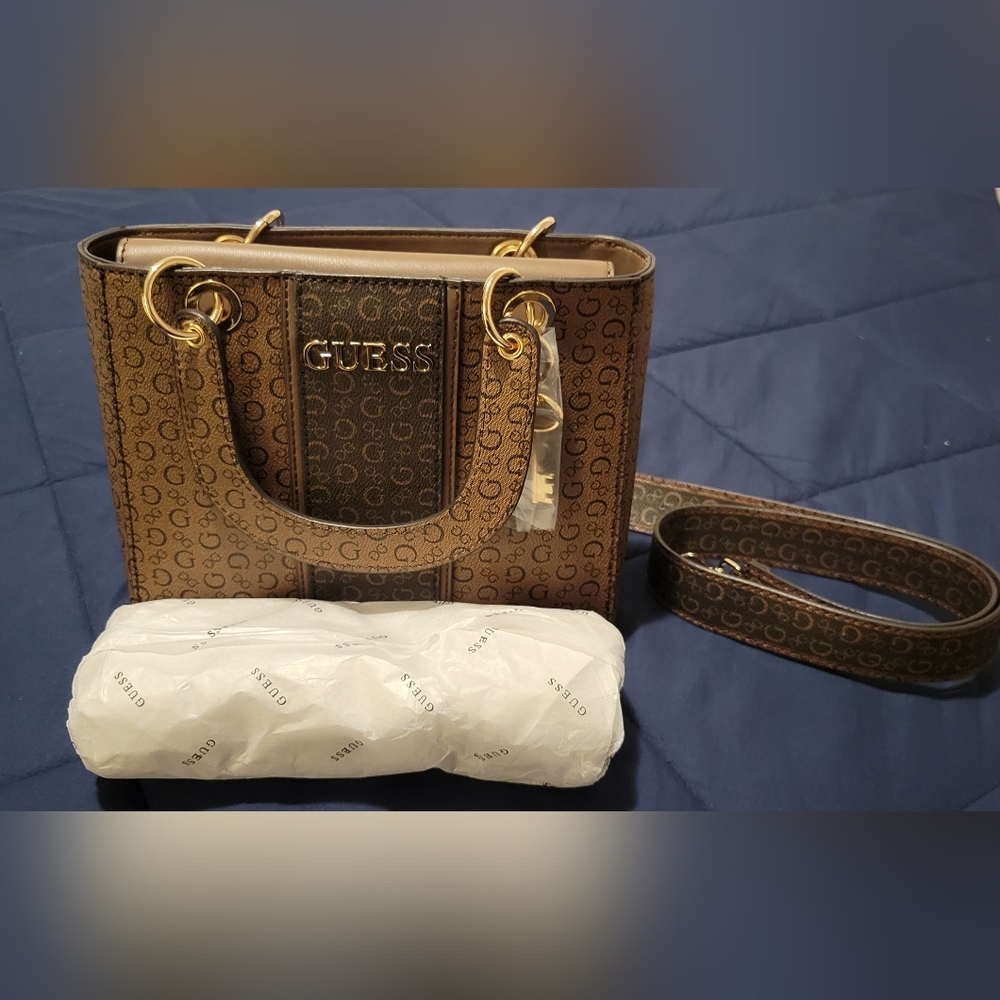 GUESS Brown Tote Bag